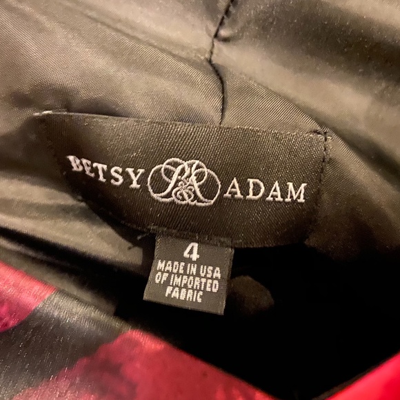 Satin Floral V-Neck Ball Gown - Picture 7 of 7